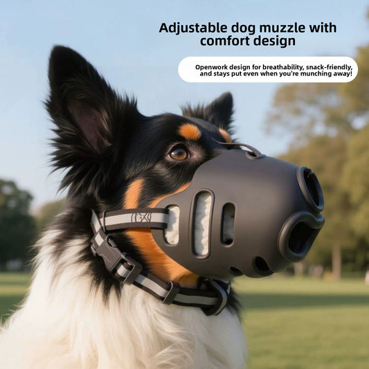 Dog Muzzle Anti Bite Anti Messy Eating Mask for Golden Samoyed All Sizes Pets