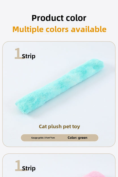 Pet plush cat toy self-amusing teaser wand mint catnip pillow