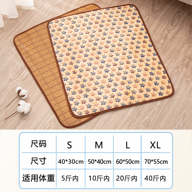 AllSeason Pet Cooling Mat Pad for Dogs Cats Summer WearResistant Bed Essentials