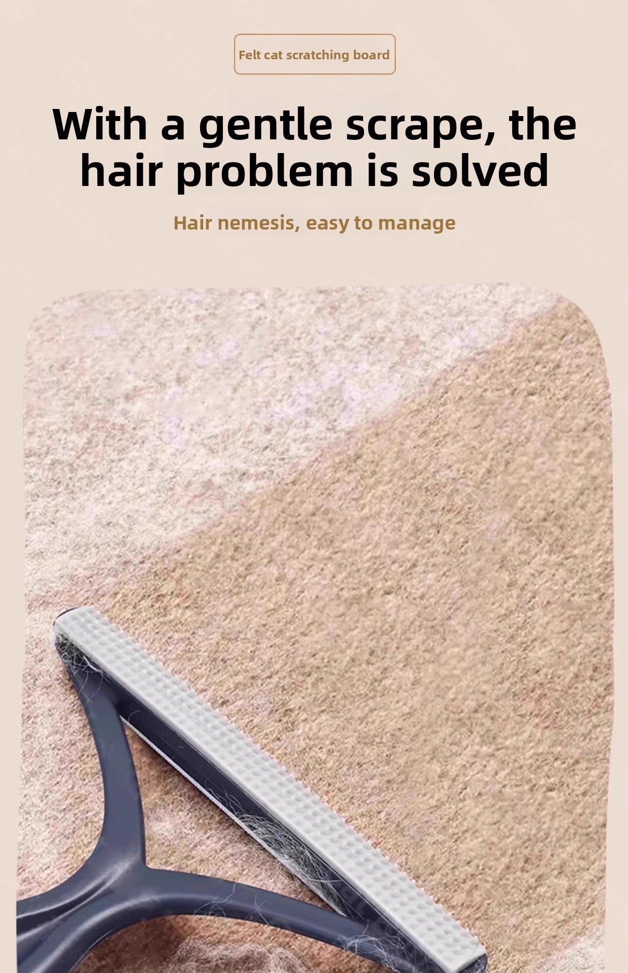 Large Felt LShaped Vertical Cat Scratching Board WearResistant Detachable Toy