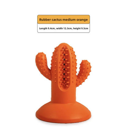 Puppy Small Dog Durable Cactus Molar Nipple Toy for Self-relief Biting