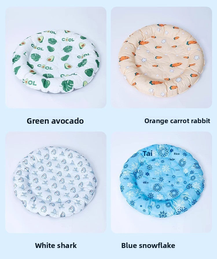 Dog Bed Cat Ice Nest Summer Cooling Mat for Pets' Restful Sleep
