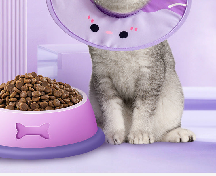 Deepened Neck Adjustable Waterproof Elizabethan Collar Anti Bite for Cats Dogs