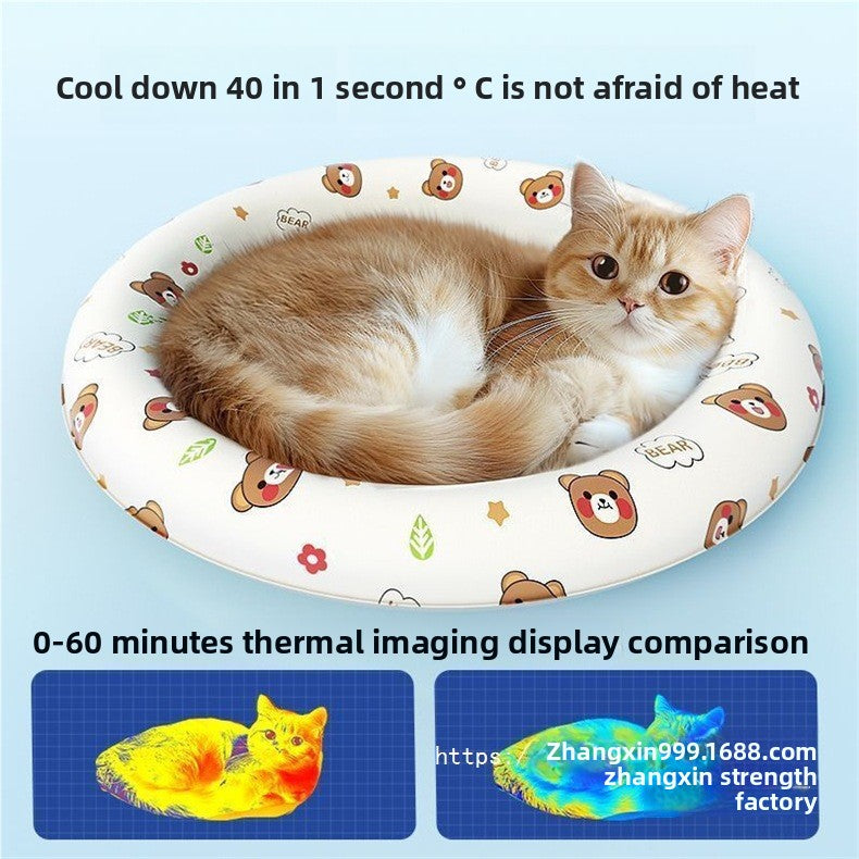 Dog Cat Ice Cool Mat Pad Summer Sleeping Floor Cooling Supplies Nest