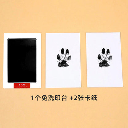 Washable Pet Paw Print Ink Pad Set DIY Memorial Keepsake for Dog Cat Puppy Kitten Create Your Own Pawprint Photo Album