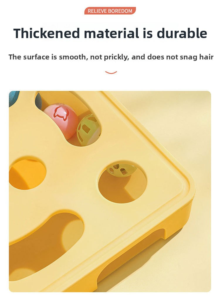 Cat Teaser Wand Toy Self-Entertainment Boredom Relief Energy Consuming Fun Kitten Educational Game Box Bell Maze Box