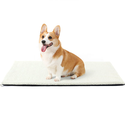 Self-heating dog bed pad for pets