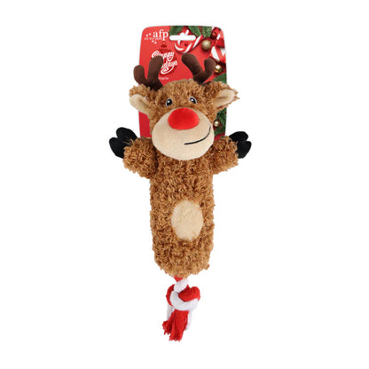 Multiple Christmas Pet Toys Pinecone Treat Dispenser Dog Chew Toy Teaser Wand Pet Bed Set