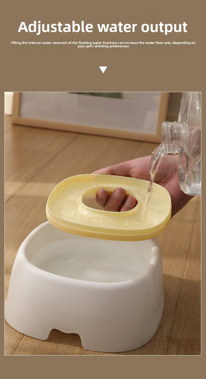 Floating Starfish Style Water Bowl Cat Drinking Equipment Anti Splash