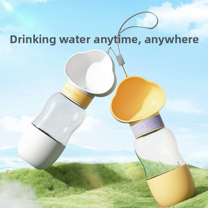 Portable Pet Travel Water Bottle for Dogs Outdoor Drinking Cup Leak Proof Doggy Hydration Supply for Puppy Teddy and Small Medium Dogs