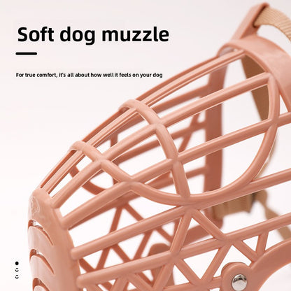 Dog Safety Mesh Mask Soft Plastic Fence Mouth Cover Wholesale