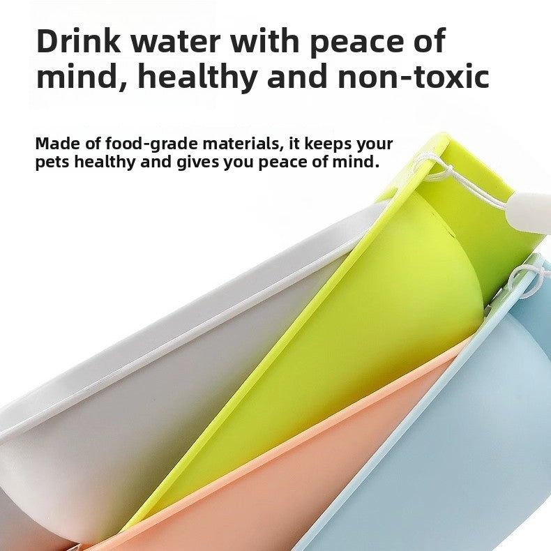Small Dog Outdoor Walking Portable Water Bottle Pet Dispenser Cup