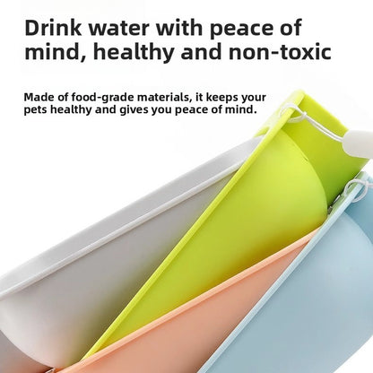 Small Dog Outdoor Walking Portable Water Bottle Pet Dispenser Cup
