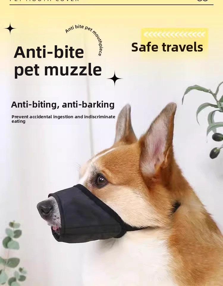Effective Anti Bite Barking Dog Muzzle Fits Small Medium Large Dogs Teddy Golden Retriever
