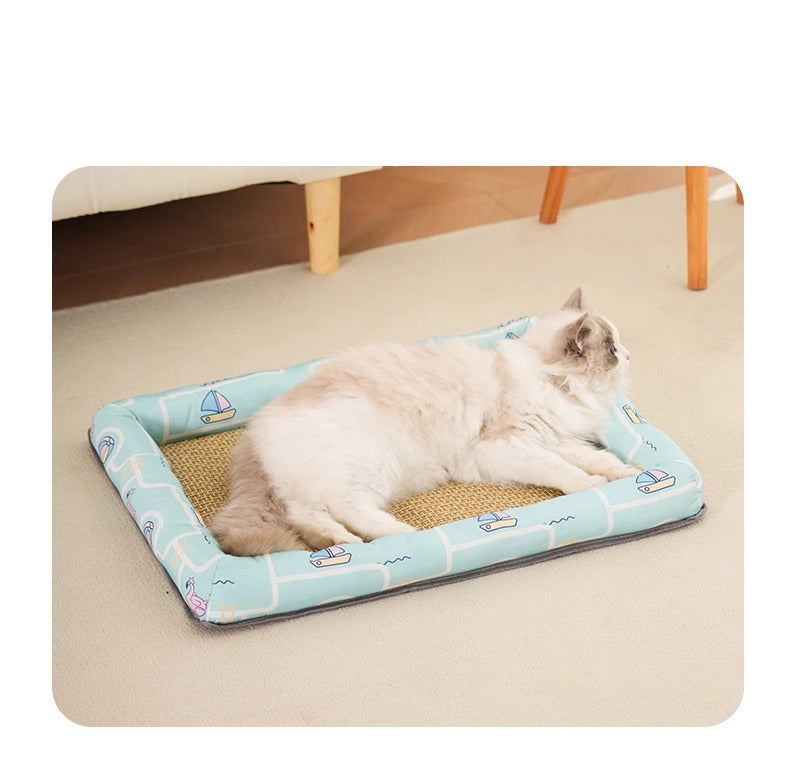 All Season Universal Pet Cooling Mat Bed Cushion for Bichon Dog Cat Summer