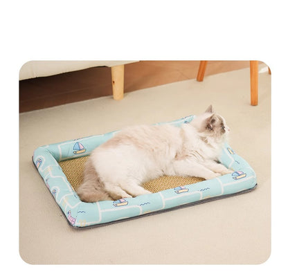 All Season Universal Pet Cooling Mat Bed Cushion for Bichon Dog Cat Summer
