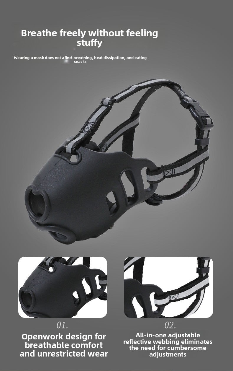 Dog Muzzle Anti Bite Anti Messy Eating Mask for Golden Samoyed All Sizes Pets