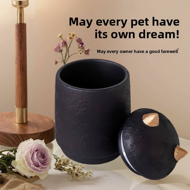 Urne funéraire pour petits chiens et chats, coffret souvenir pour cendres avec motif d'empreinte de patte gravée 