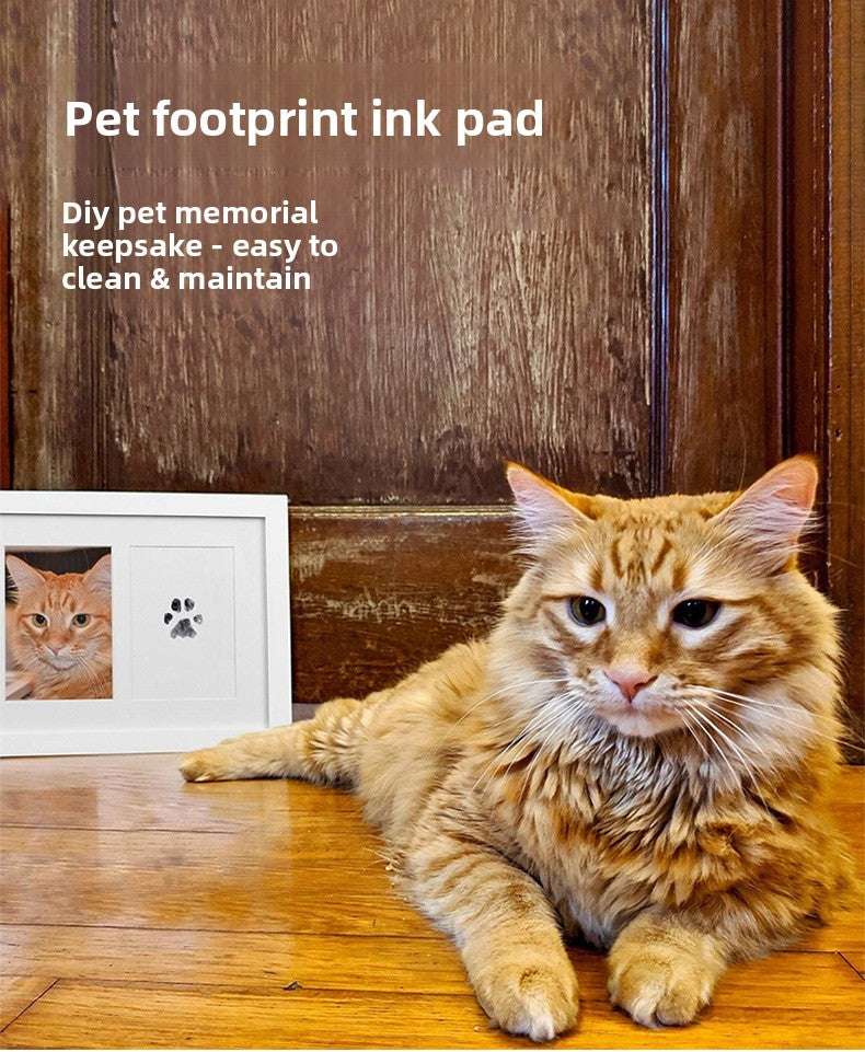 Washable Pet Paw Print Ink Pad Set DIY Memorial Keepsake for Dog Cat Puppy Kitten Create Your Own Pawprint Photo Album