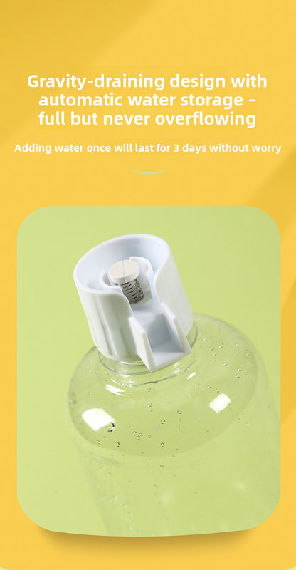 Double Bowl Automatic Cat Feeder and Dog Water Dispenser Adjustable Elevated Pet Bowl Set for Mealtime Comfort and Convenience