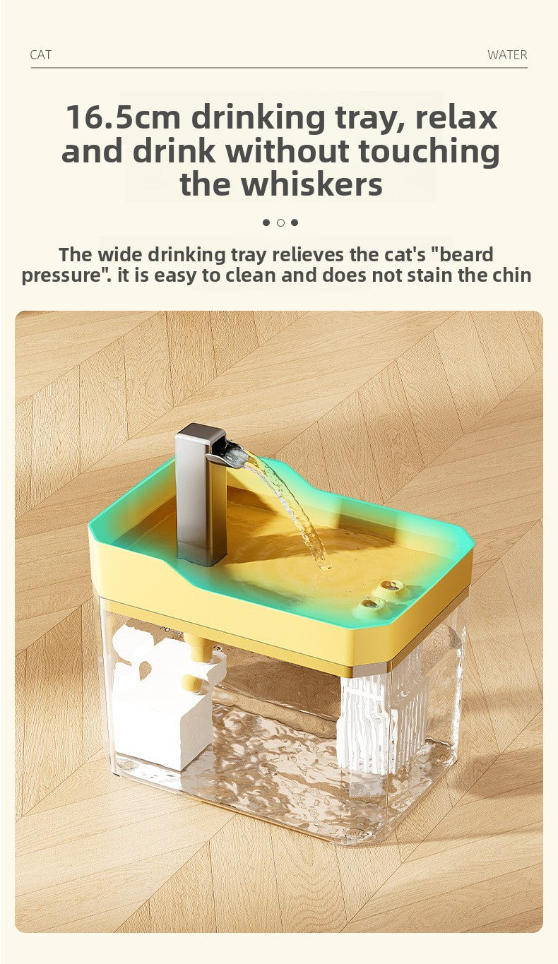 Automatic Cat Water Fountain 2L Large Capacity Smart Pet Water Dispenser with Filter for Fresh Circulating Water and Quiet Pump