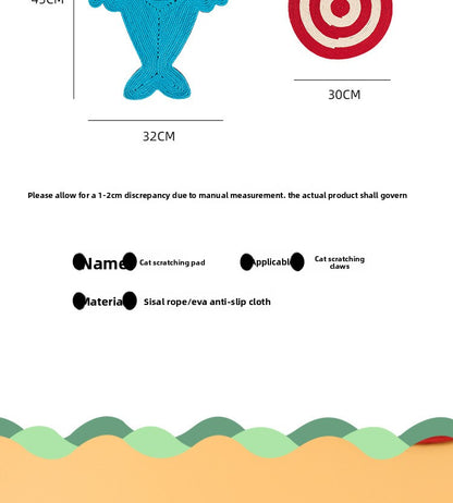 Durable Hanging Cat Scratching Board Pad Multiple Styles Anti Scratch Furniture Protector Interactive Pet Toy for Indoor Cats