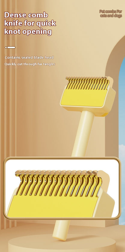 Pet Dematting Thinning Comb for Dogs Cats Removing Loose Hair