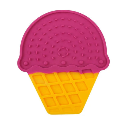 Dog Slow Feeder Ice Cream Licking Mat Food Grade Silicone Pad