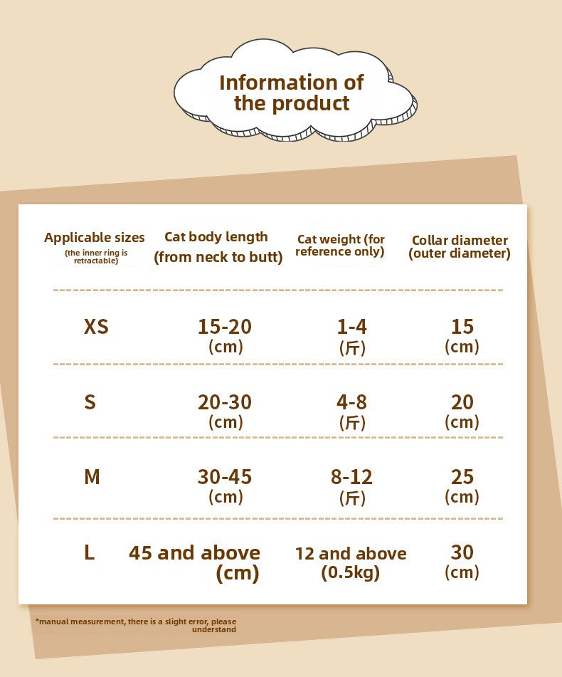 Sunflower Elizabethan Collar Pet Collar Cat Elizabethan Collar Dog Collar Neutering Anti-Lick Collar