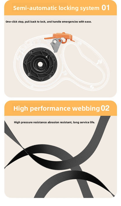 Anti-Escape Automatic Retractable Leash for Dogs Cats Walking Supplies