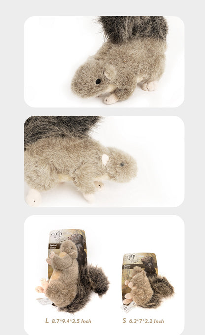 New Wear-Resistant Plush Sound Dog Toys Simulation Squirrel Pet Supplies