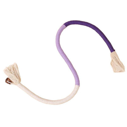 Cat Teaser Chew Rope Toy Self Fun Boredom Easing Teeth Grinding Wand Accessory