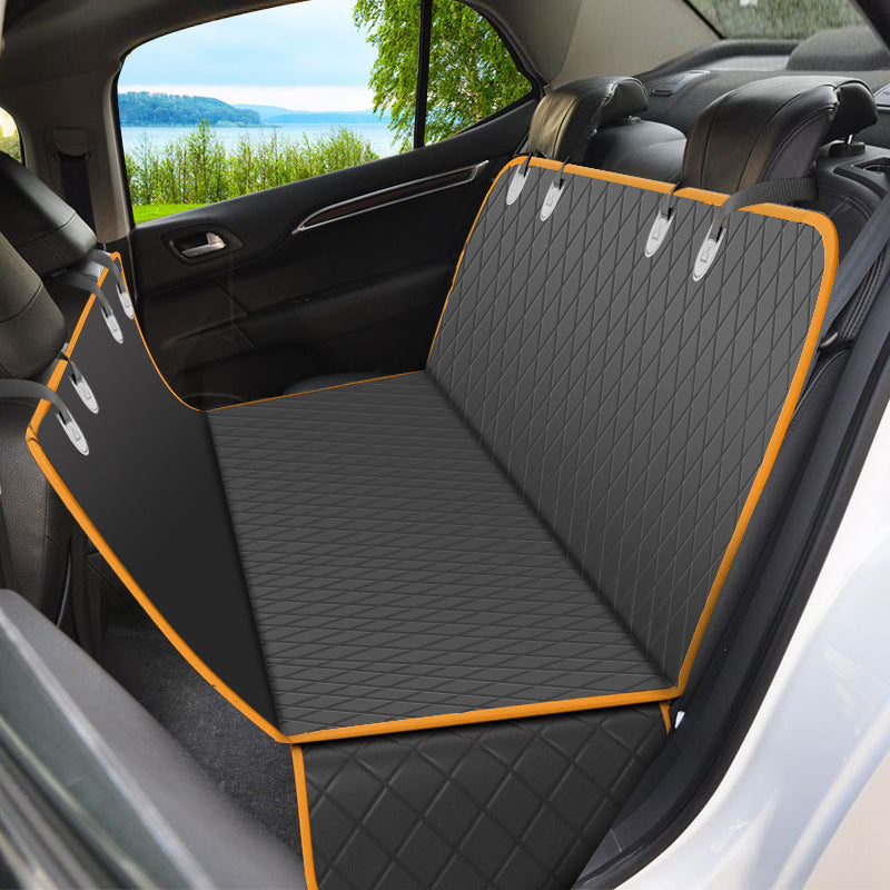 Pet Supplies Foldable Waterproof Anti-fouling Car Mat for Rear Seat Use