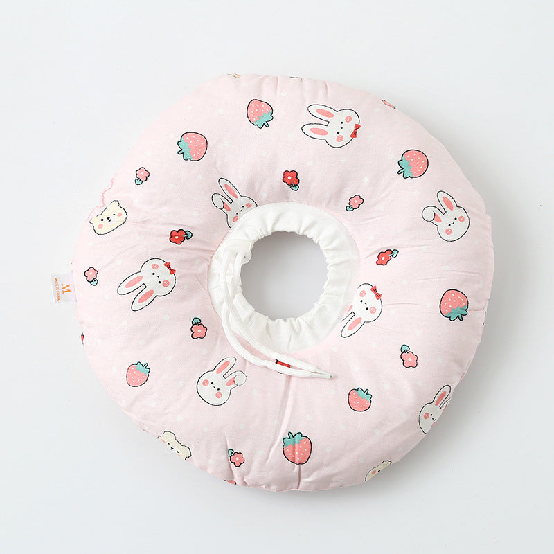 Pet Elizabethan Collar Anti-Bite Anti-Lick Soft Headband Cat Dog Neutering Shame Collar Adjustable Neckband