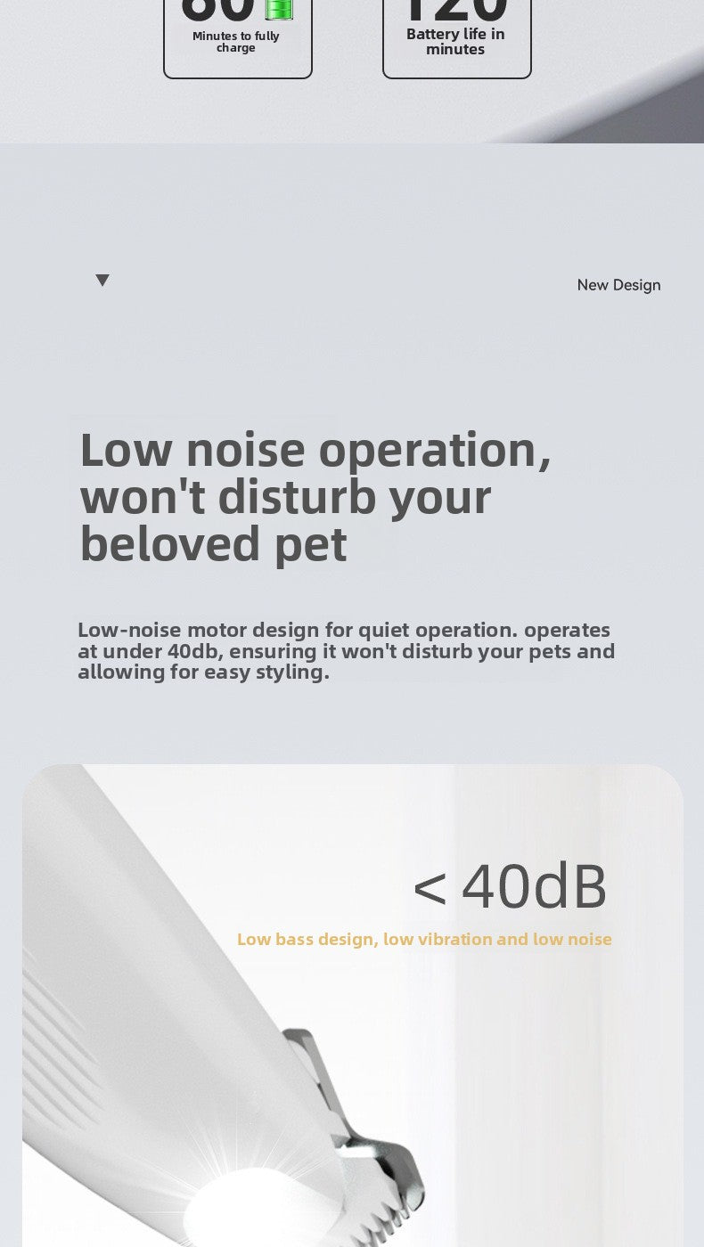 Electric Cat Dog Paw Hair Trimmer Grooming Tool Clipper