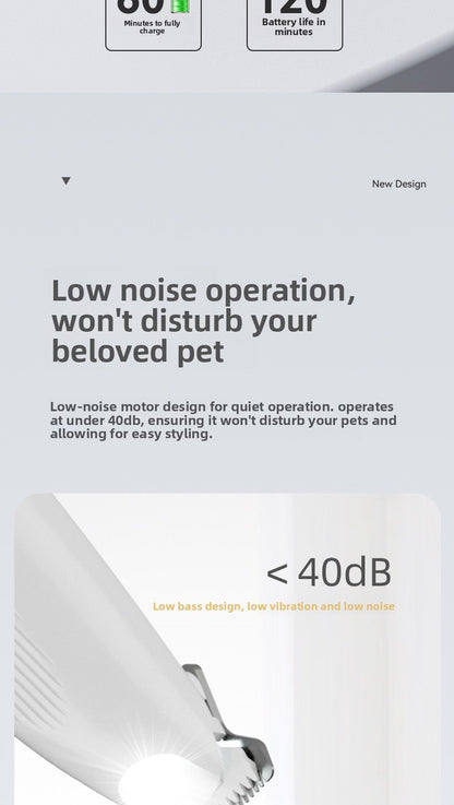 Electric Cat Dog Paw Hair Trimmer Grooming Tool Clipper