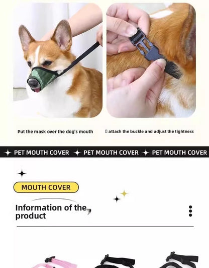 Effective Anti Bite Barking Dog Muzzle Fits Small Medium Large Dogs Teddy Golden Retriever