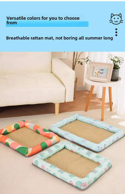 All Season Universal Pet Cooling Mat Bed Cushion for Bichon Dog Cat Summer