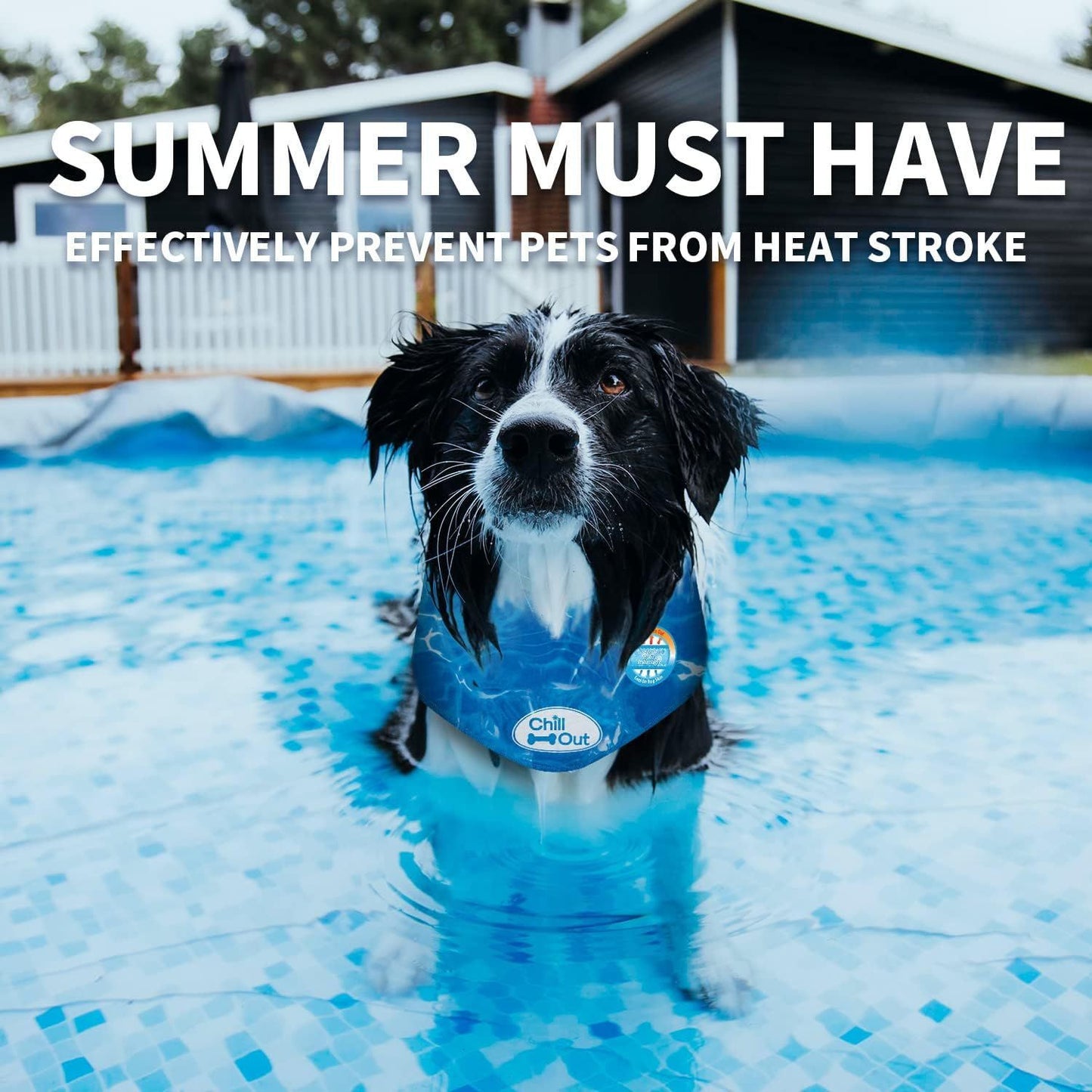 Multiple Sizes Pet Ice Neckband for Summer Anti-Sunstroke Cold Triangle Scarf