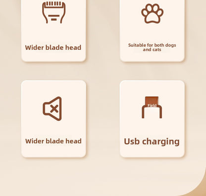 Pet All-in-One Hair Trimmer with Paw Grooming and Suction