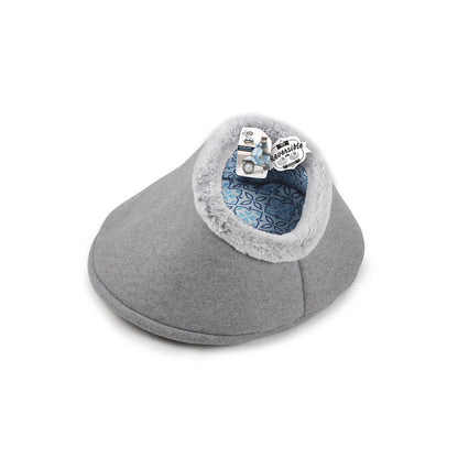 Winter Warm Semi Enclosed Round Pet House Bed for Cats Dogs Mat