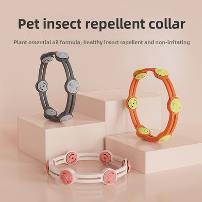 Adjustable Pet Flea Collar with Plant Extracts for Small to Medium Dogs and Cats