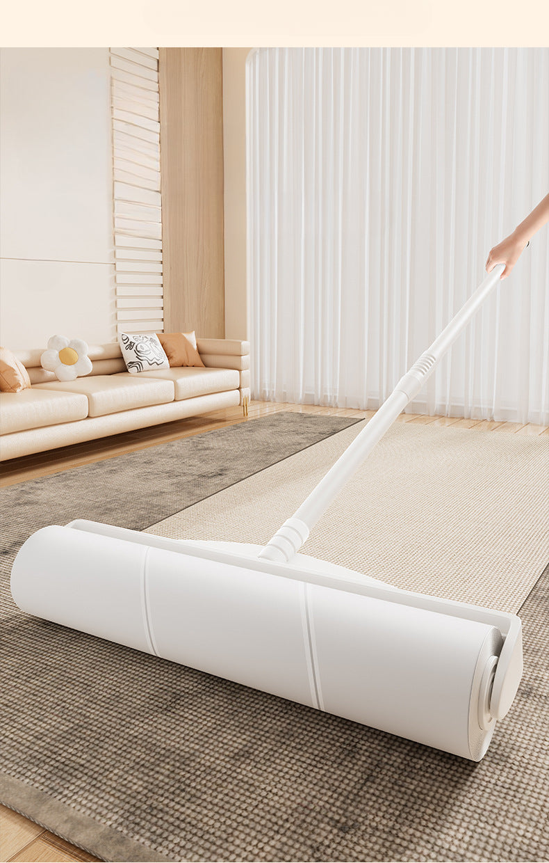 Hair Removal Roller Long Handle Brush Cat Hair Replacement Large Sticky Bed Floor Dust Hair Removal Tool with Tearable Paper