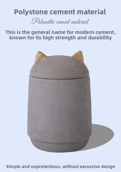Urne funéraire pour petits chiens et chats, coffret souvenir pour cendres avec motif d'empreinte de patte gravée 