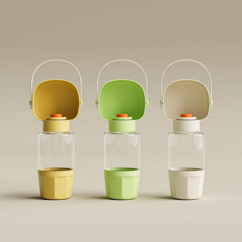 Leakproof Portable Dog Water Bottle Outdoor Travel Water Dispenser with Collapsible Bowl for Dogs On The Go Walking Hiking Camping and Travel