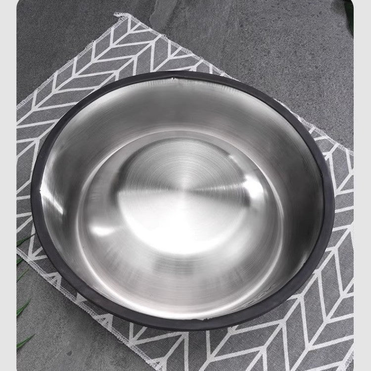 Stainless Steel Anti-Spill Dog Food Bowl Extra Large Non-Slip Rice Dish