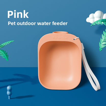 Small Dog Outdoor Walking Portable Water Bottle Pet Dispenser Cup