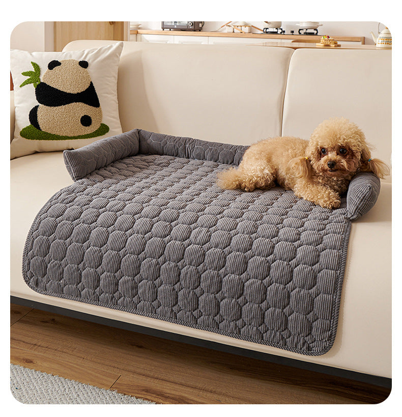 Premium Thickened Pet Sofa Cushion Non-Slip Dog Bed Cat Bed Washable Anti Scratch Furniture Protector for Large Medium Dogs Cats