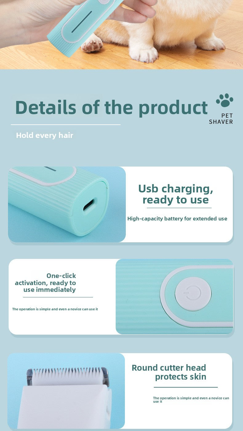 Pet Supplies New Pet Hair Trimmer Set Dog Electric Clipper Nail Grinder Pet Paw Hair Trimmer