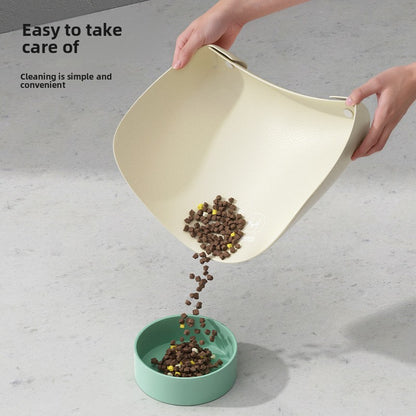 Semi Enclosed Waterproof Pet Placemat Non Slip Oil Proof Thickened Leather Dining Mat for Cats Dogs Food Bowl Mat Creative Design